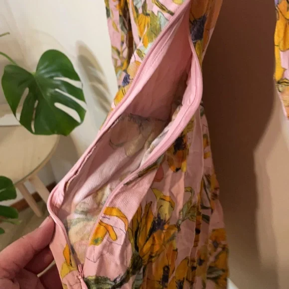 Free People Teagan floral printed mini dress size 0 - Picture 8 of 10